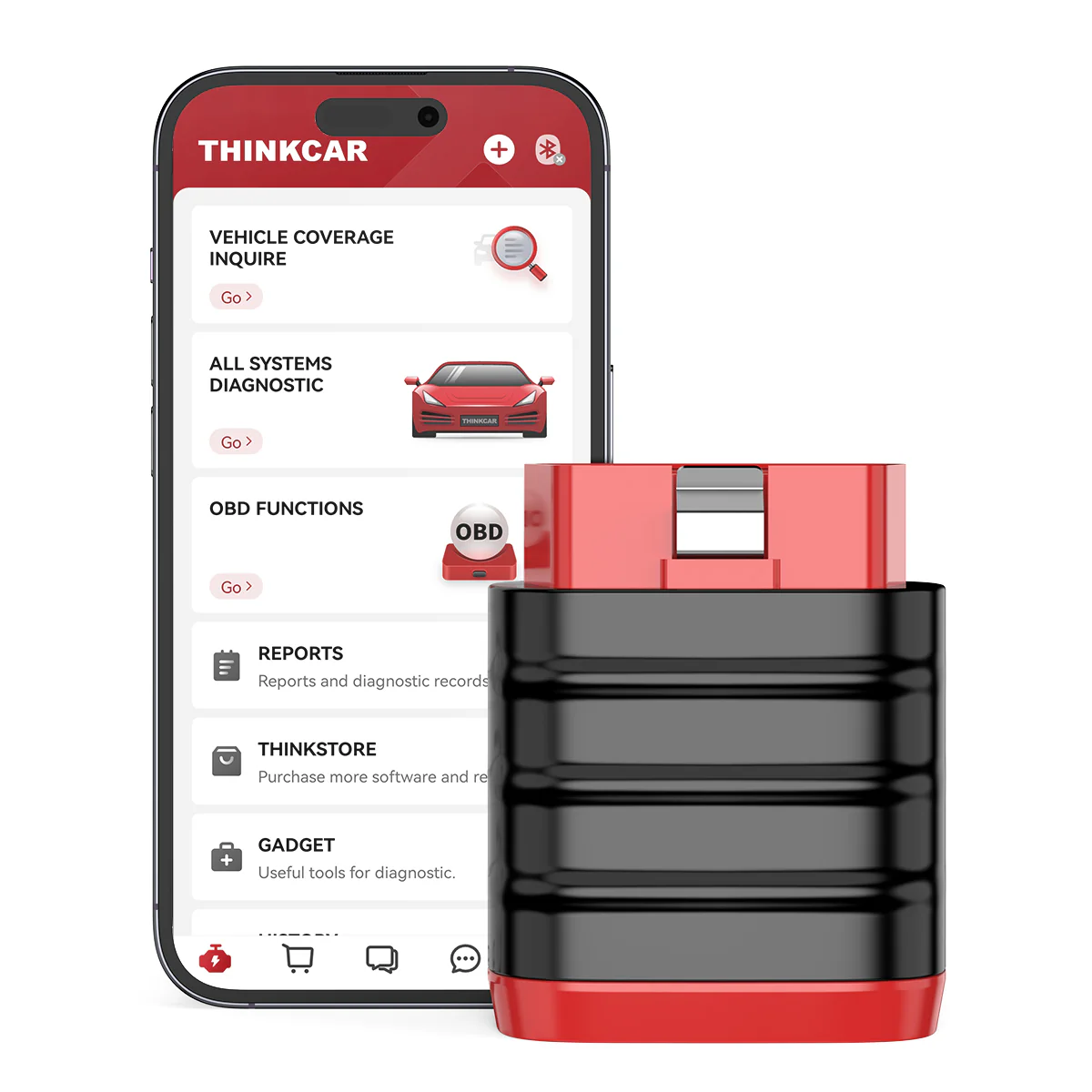 ThinkDiag Mini Безжичен Bluetooth OBD2 Автодиагностичен Скенер